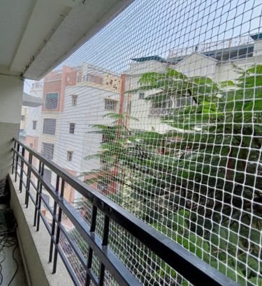 Bird Nets Installation in Hyderabad by Lasya Safety Nets providing durable bird protection solutions for balconies, windows, terraces and commercial buildings.