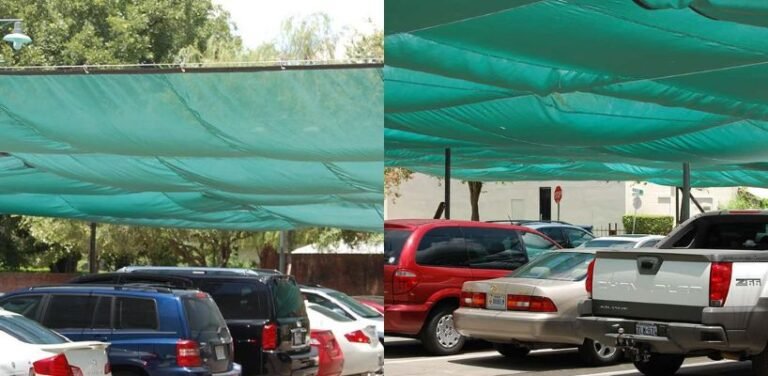 High-quality Car Parking Safety Nets in Hyderabad installed by Lasya Safety Nets for vehicle protection and safety.