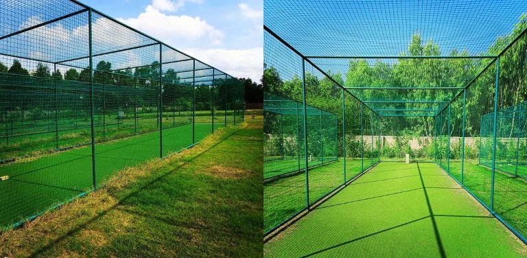 Premium Cricket Practice Nets in Hyderabad installed by Lasya Safety Nets for cricket academies, schools and sports grounds.