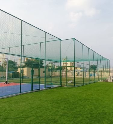 Sports Nets Charges in Hyderabad by Lasya Safety Nets offering affordable installation of cricket nets, football nets, badminton nets and sports practice nets.